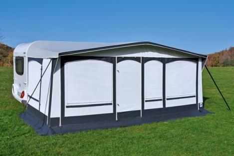Detail 500 g/m² PVC-Dach und 420 g/m² Seitenwand beim Finnland Plus