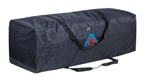 Zelttasche Polyester 120x45x40cm: Offene Zelttasche aus Polyester mit Zeltstangen und Heringen.