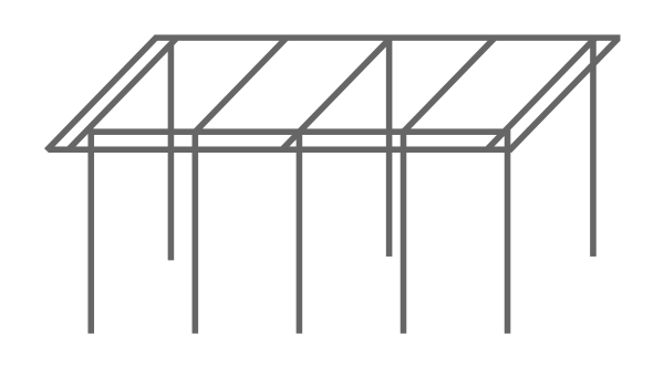 Hahn Zelte - Bern 2.0 250 cm Tief Freistehendes Dauerstandvorzelt - Kopie